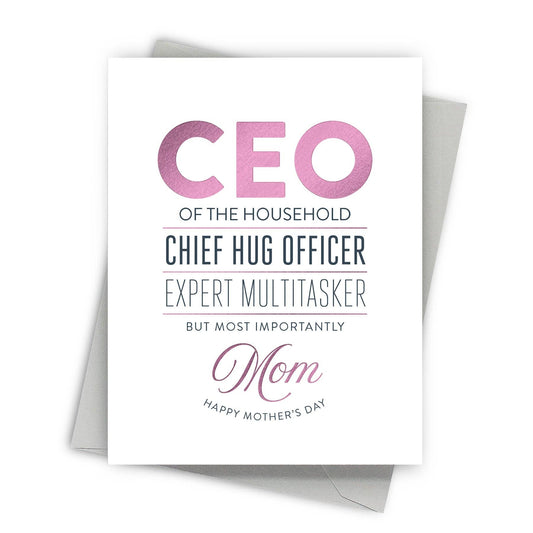 CEO Mom - Mother's Day Card - Mellow Monkey