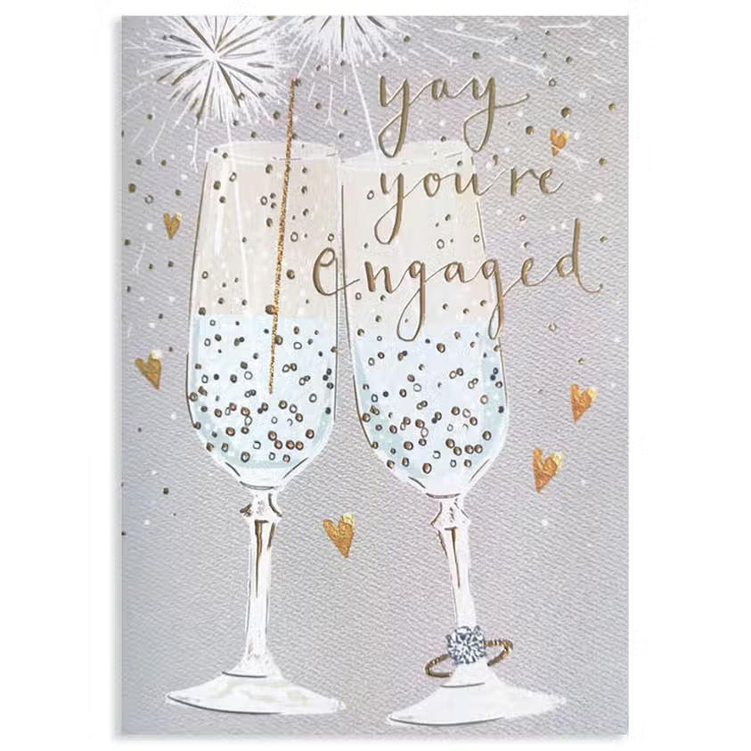 Yay You're Engaed - Engagement Greeting Card - Mellow Monkey