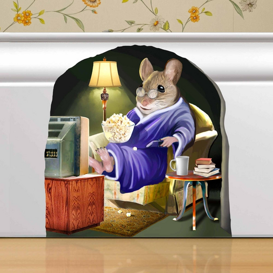 3D Mouse Hole Potato Wall Sticker Decal - Mellow Monkey