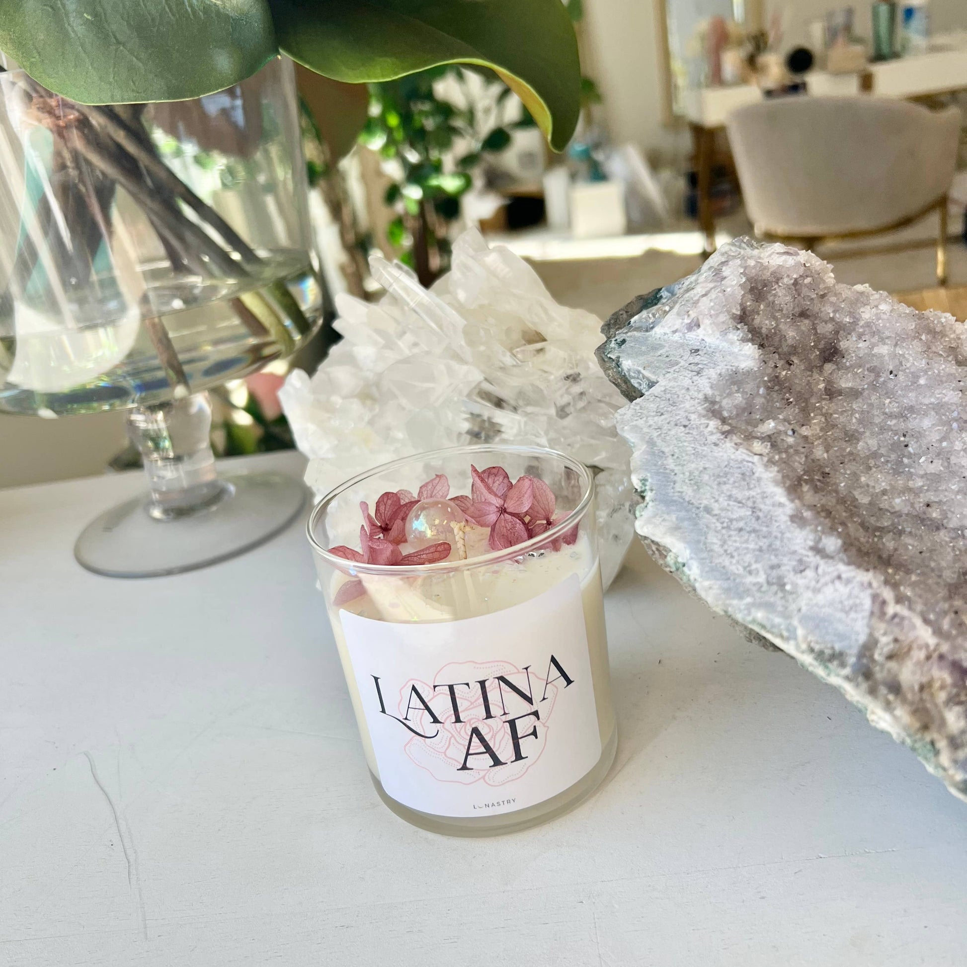 Latina AF - Scented Crystal Soy Candle - 11-oz. - Mellow Monkey