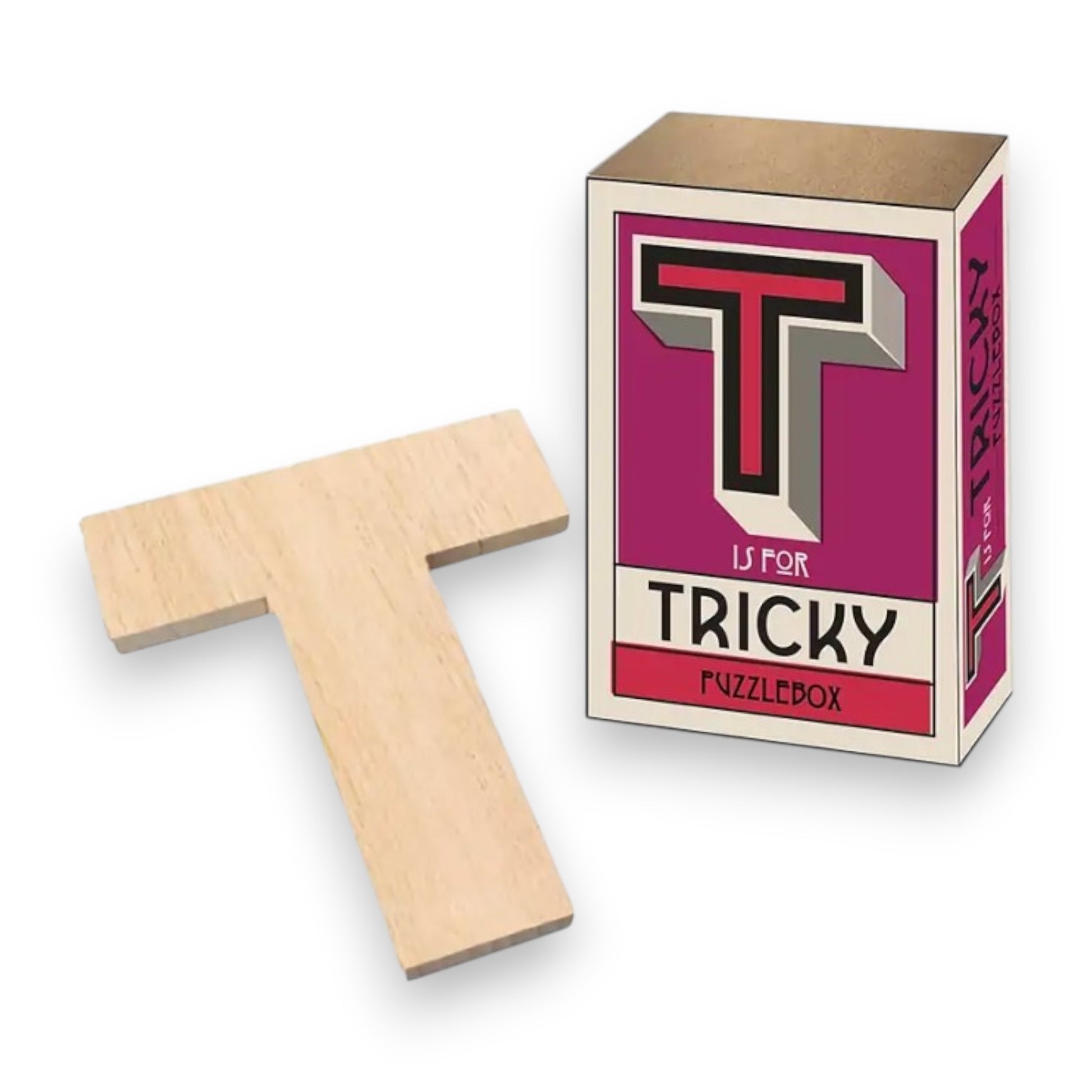 Vintage Puzzle Brainteaser Matchbox - T Is For Tricky - Mellow Monkey