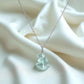 Coke Bottle - Silver Sea Glass Necklace - Mellow Monkey