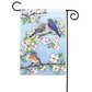 Dogwoods And Bluebirds Premium Grade Garden Flag - 12-1/2 x 18-in From Studio M - Mellow Monkey