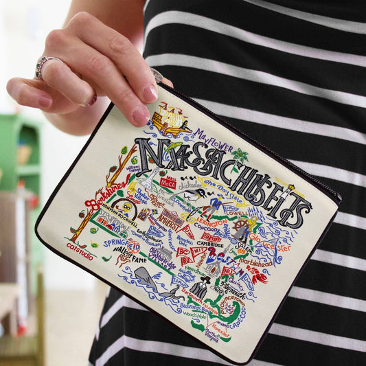 Massachusetts Zip Pouch - Mellow Monkey