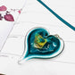 Small Birthstone Glass Heart Ornament - 3-in