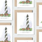 Cape Hatteras Lighthouse Single Notecard-NC Coast Collection - Mellow Monkey