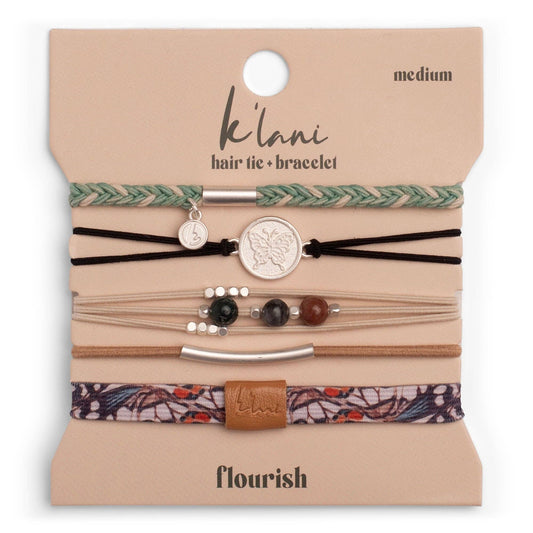 Flourish - Hair Tie Bracelets - Large - Mellow Monkey
