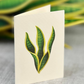 Freshcut Snake Plant Pop-Up Greeting Card - Mellow Monkey