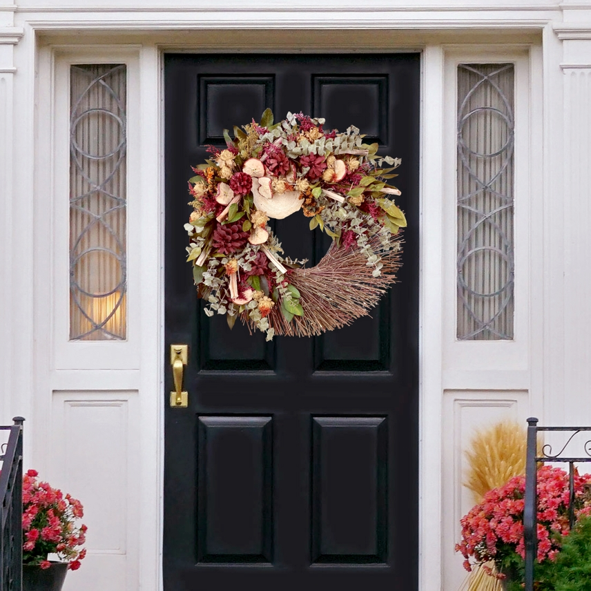 Apple Orchard Wreath - 18-in - Mellow Monkey