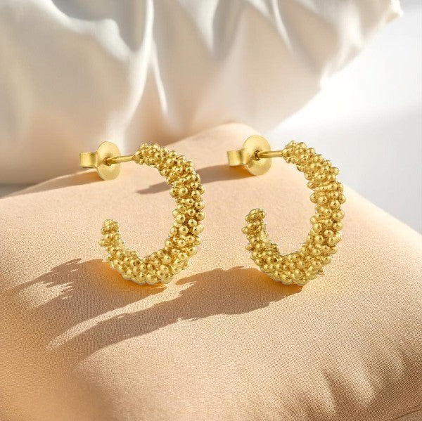 STARDUST Hoop Earrings - Gold - Small - Mellow Monkey