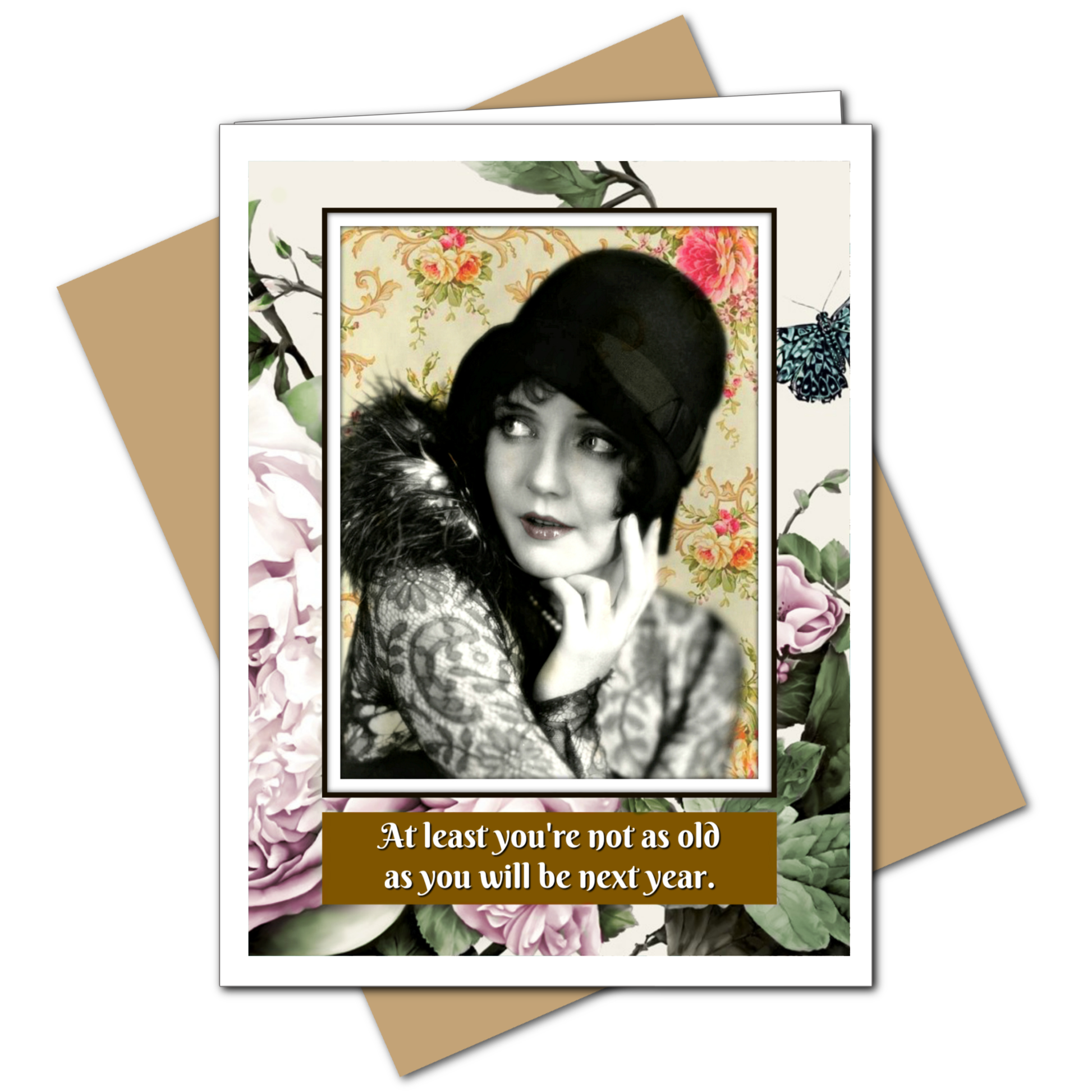 Not As Old As You'll Be Next Year - Birthday Greeting Card - Mellow Monkey