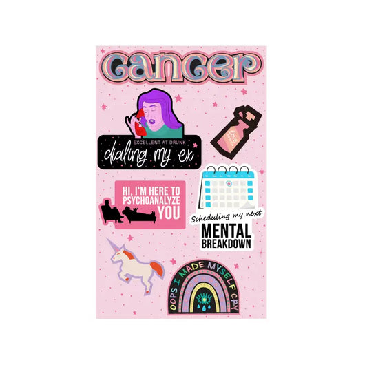 Cancer Sticker Sheet - Mellow Monkey