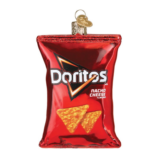 Doritos Nacho Cheese Chips - Old World Christmas Blown Glass Holiday Ornament - Mellow Monkey