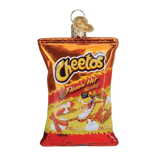 Flamin' Hot Cheetos - Old World Christmas Blown Glass Holiday Ornament - Mellow Monkey