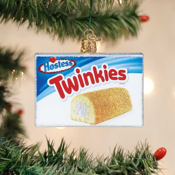 Hostess Twinkies Box - Old World Christmas Blown Glass Holiday Ornament - Mellow Monkey