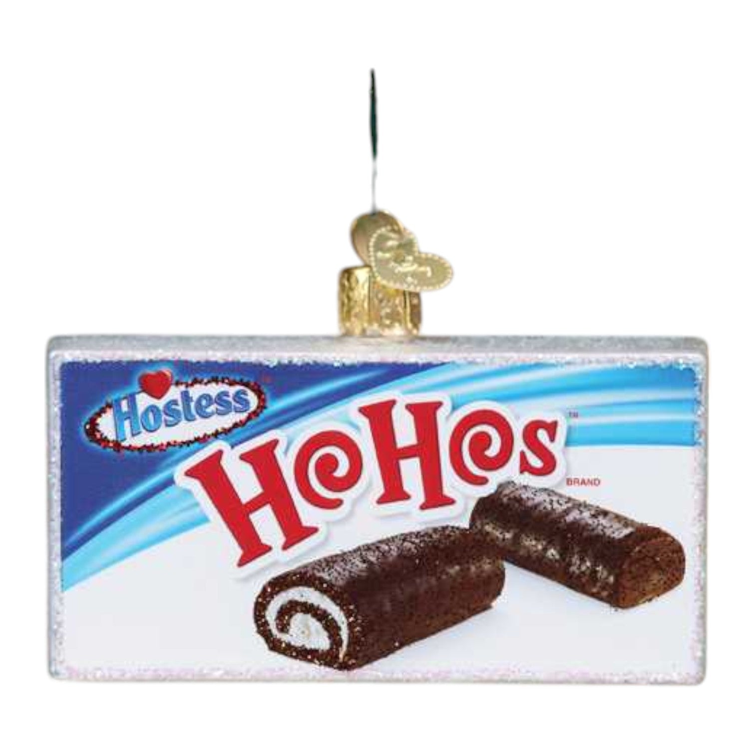 Hostess Hohos Box - Old World Christmas Blown Glass Holiday Ornament - Mellow Monkey