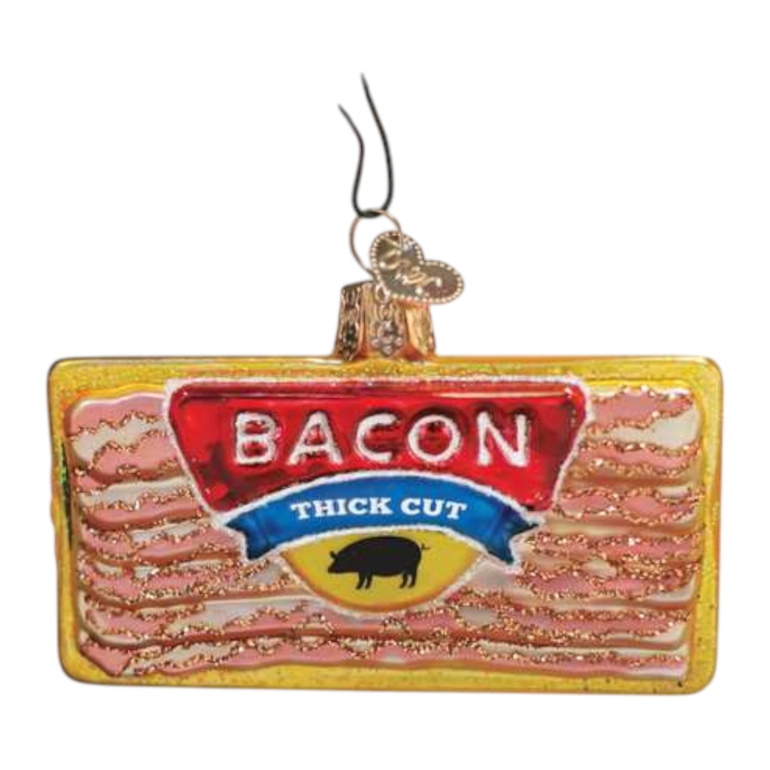 Pack Of Bacon - Old World Christmas Blown Glass Holiday Ornament - Mellow Monkey