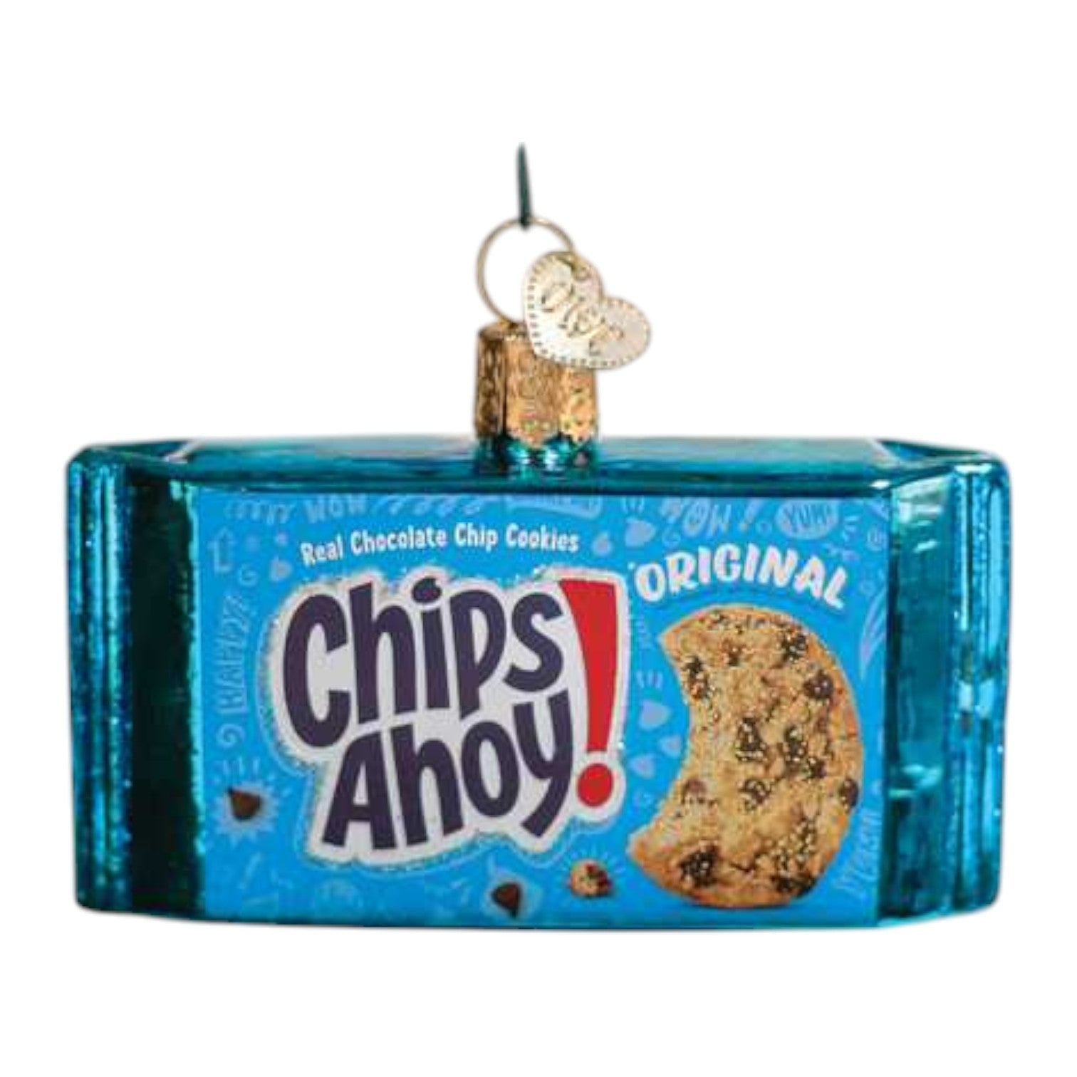 Chips Ahoy Cookies - Old World Christmas Blown Glass Holiday Ornament - Mellow Monkey
