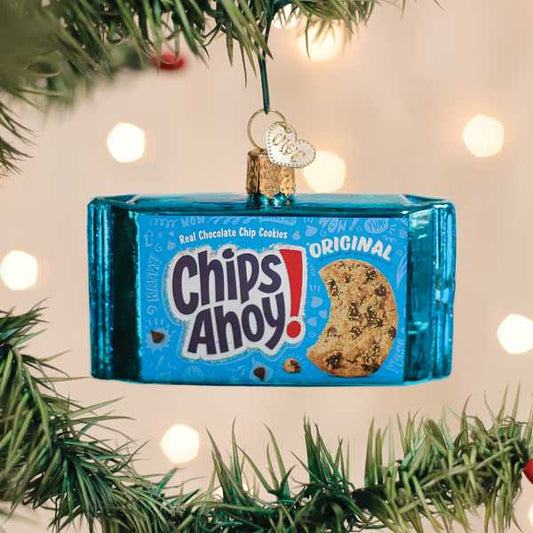 Chips Ahoy Cookies - Old World Christmas Blown Glass Holiday Ornament - Mellow Monkey