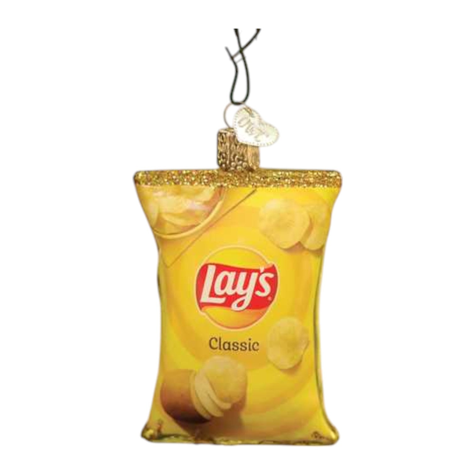 Lay'S Classic Chips - Old World Christmas Blown Glass Holiday Ornament - Mellow Monkey