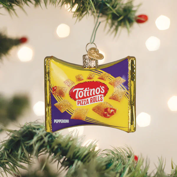 Totino's Pizza Rolls Bag - Old World Hand Blown Glass Christmas Ornament - Mellow Monkey