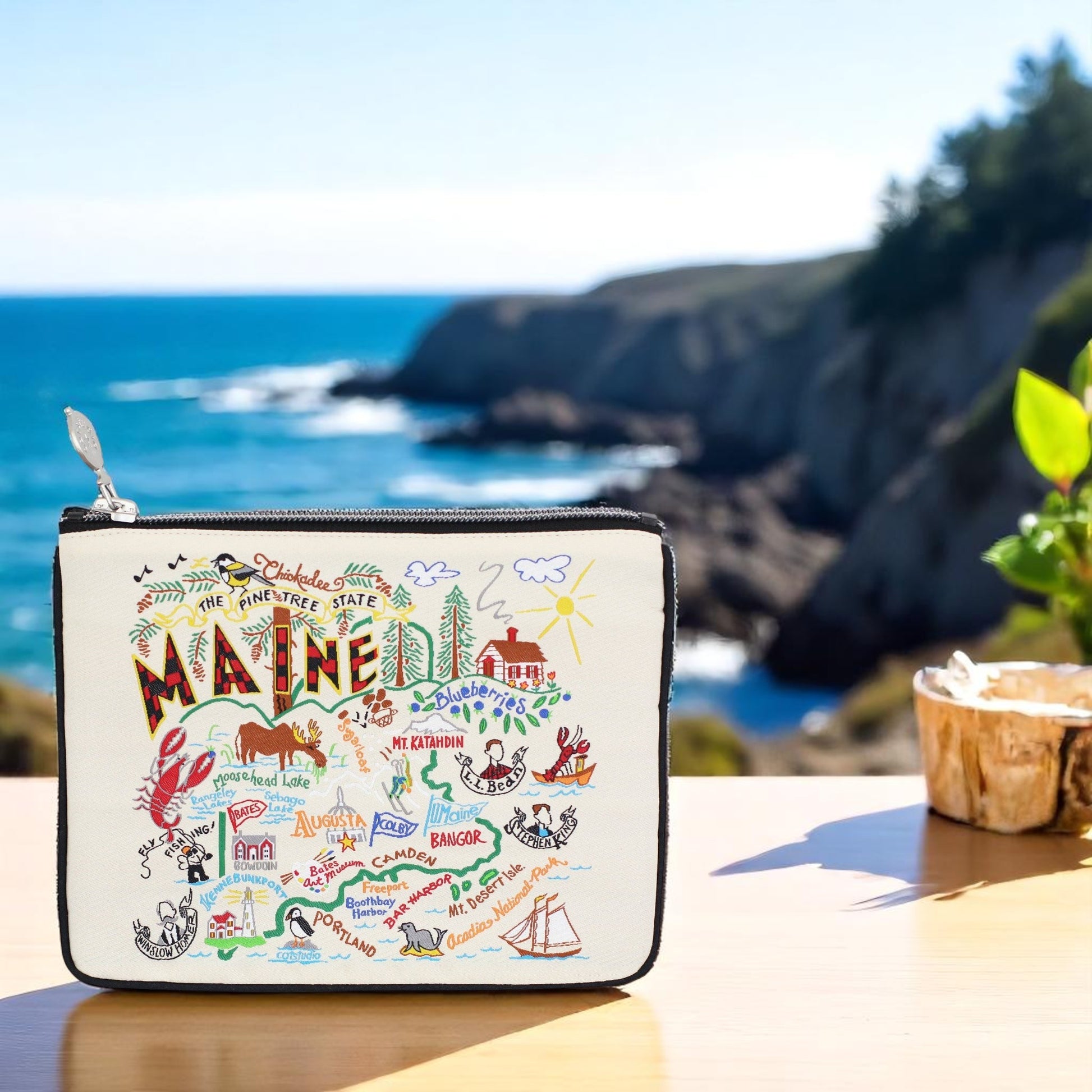 Maine Zip Pouch - Mellow Monkey