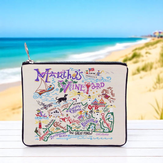 Martha's Vineyard Zip Pouch - Mellow Monkey