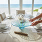 Aqua Timeless Centerpiece - Venetian Glass Bowl - Mellow Monkey