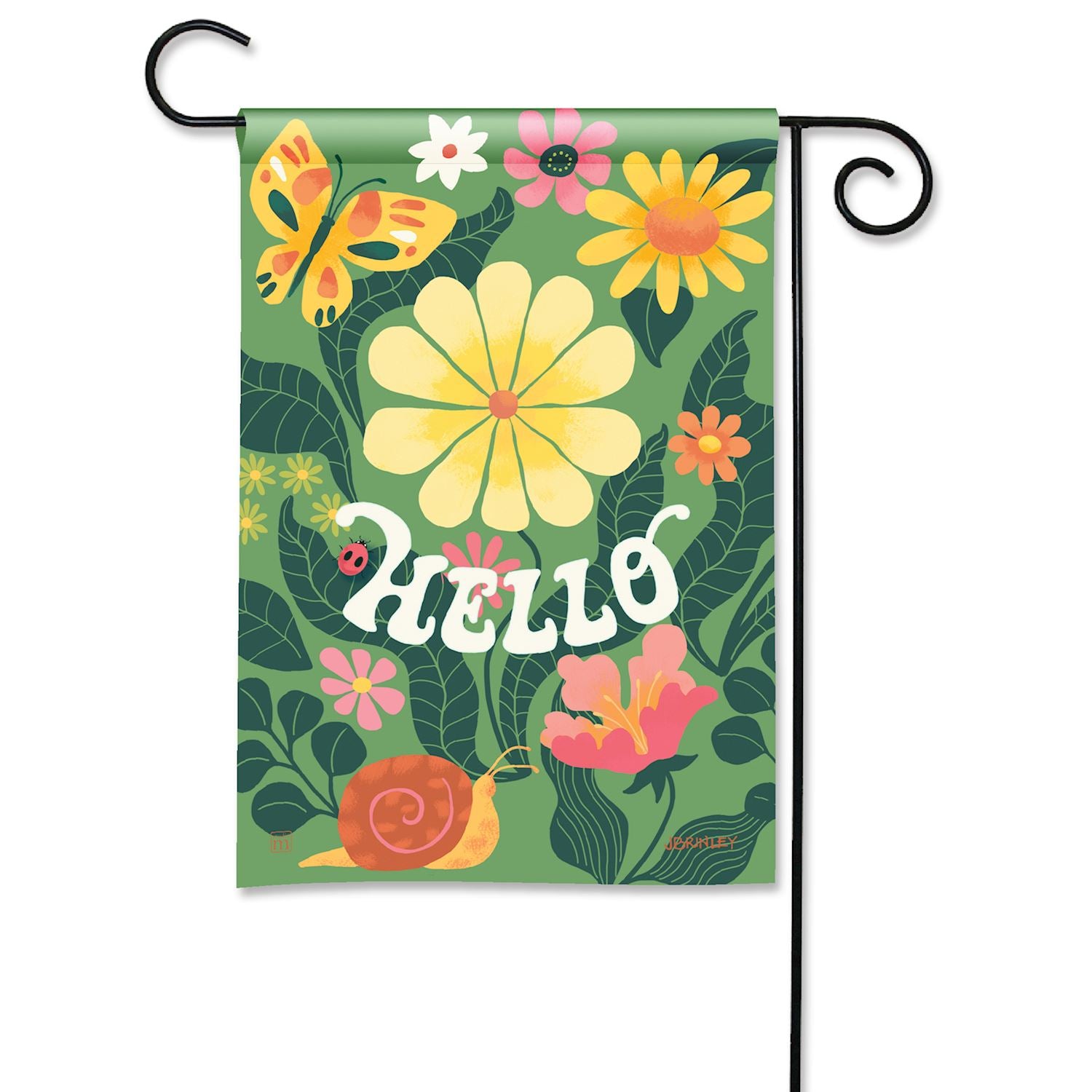 Garden Groove Garden Flag - 12-1/2 x 18-in From Studio M - Mellow Monkey