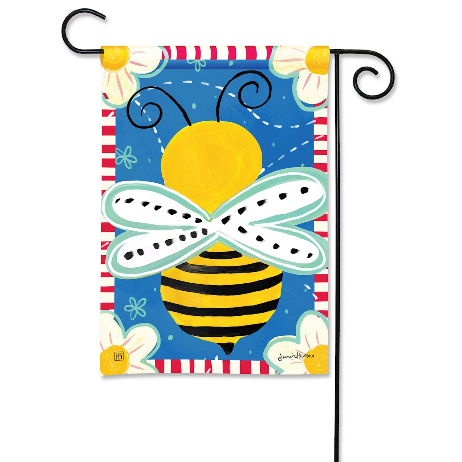 Bee Garden Flag - 12-1/2 x 18-in From Studio M - Mellow Monkey