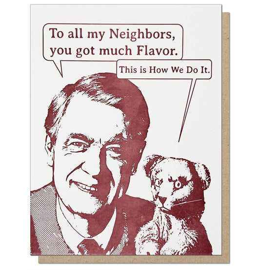 This is How We Do It In The Neighborhood - Greeting Card - Mellow Monkey