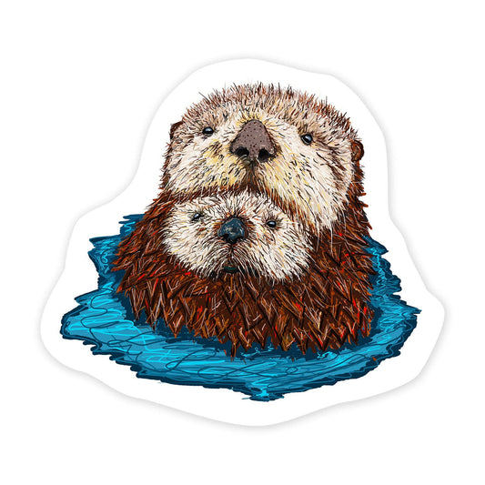Sea Otter - Mini Sticker #3