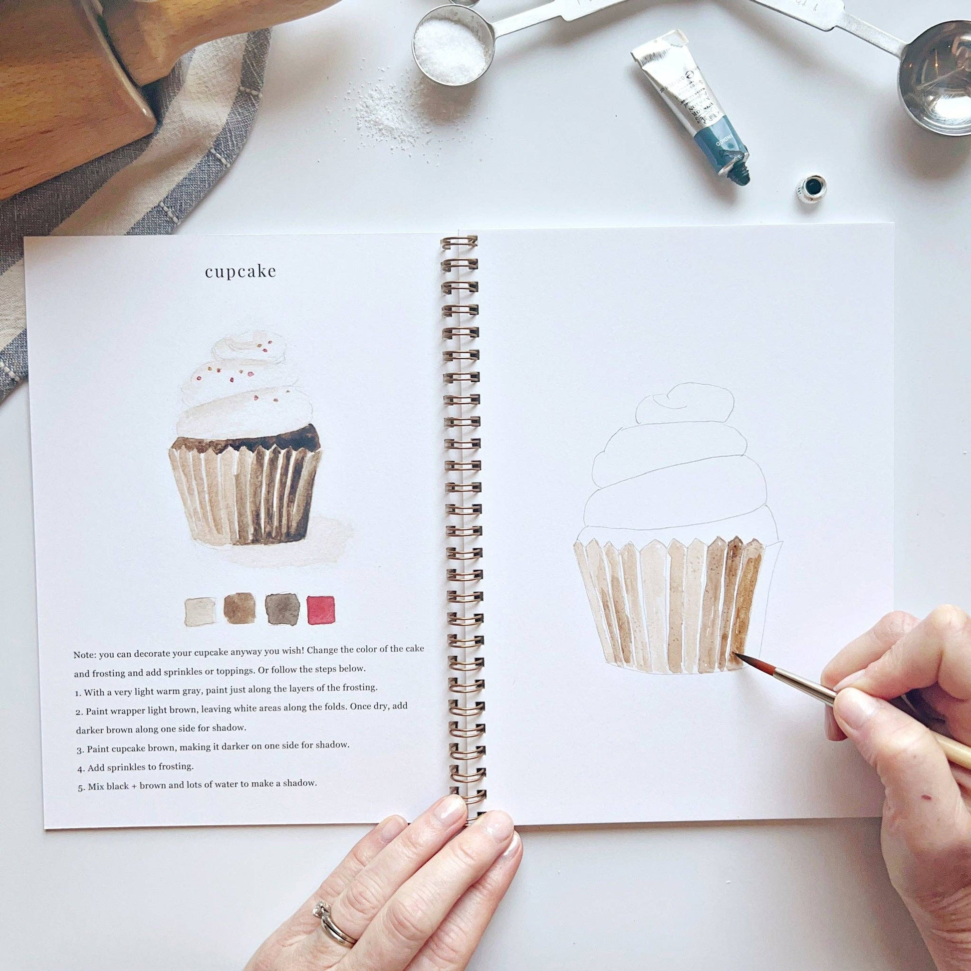 Baking Watercolor Workbook - Mellow Monkey