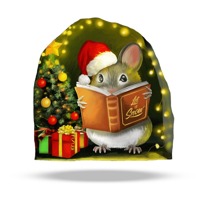 Christmas Mouse Hole Book 3D Wall Sticker - Mellow Monkey