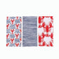 Lobster Waves - Kitchen Towels - Set of 3 - Mellow Monkey