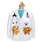 Veterinarian's Coat - Old World Christmas Blown Glass Holiday Ornament - 4-in