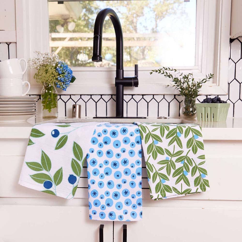 Blueberry Medley - Kitchen Towels - Set of 3 - Mellow Monkey