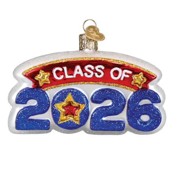Class of 2026 - Old World Christmas Ornament - Mellow Monkey
