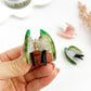 Mini Swallow Bird Acetate Hair Claw Clip –Summer Charm: Green - Mellow Monkey