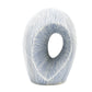 Artura - Handcrafted Porcelain Vase - White with Blue Stripes - 4.7 x 6.3 x 8.7 in - Mellow Monkey
