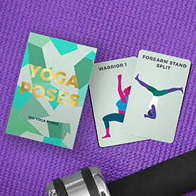 100 Yoga Poses Cards - Mellow Monkey