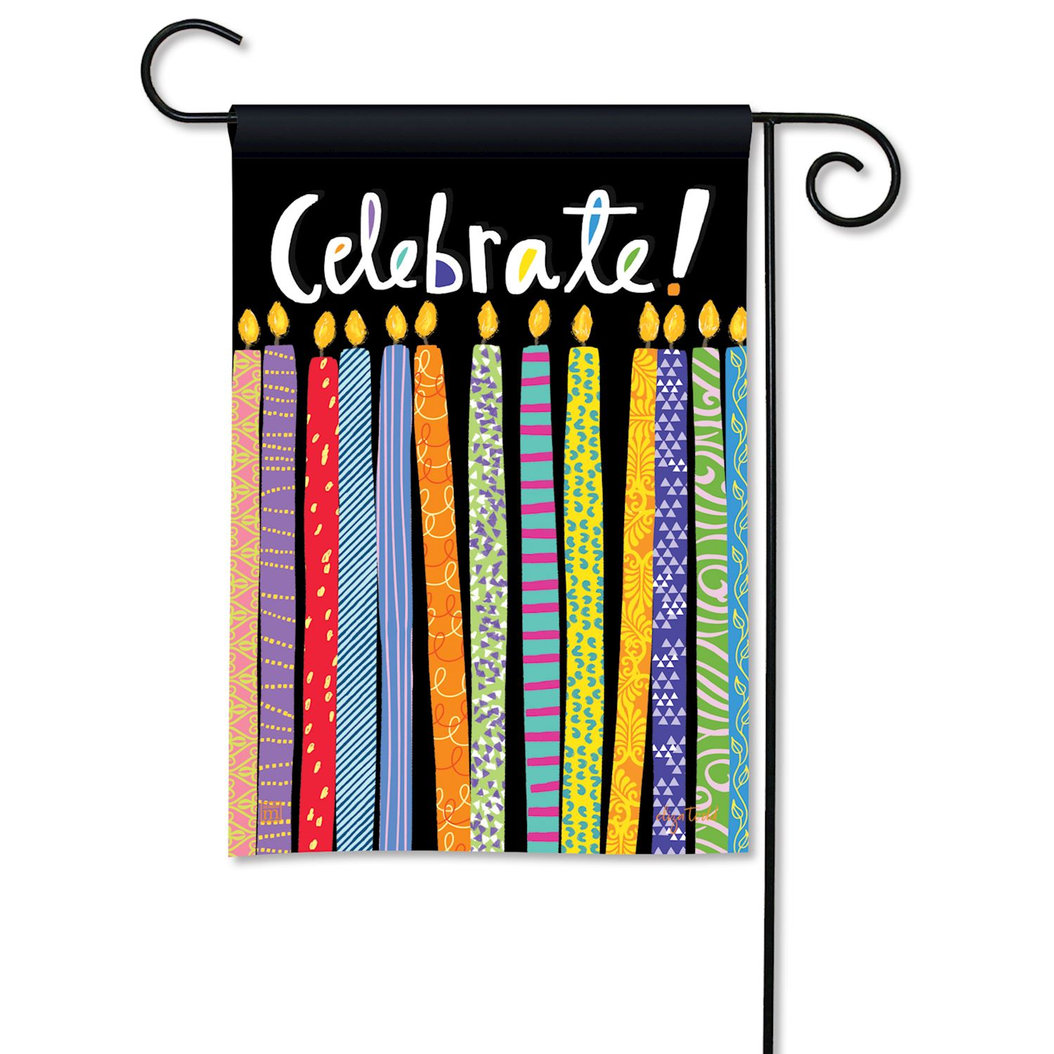 Celebrate Premium Grade Garden Flag - 12-1/2 x 18-in From Studio M - Mellow Monkey