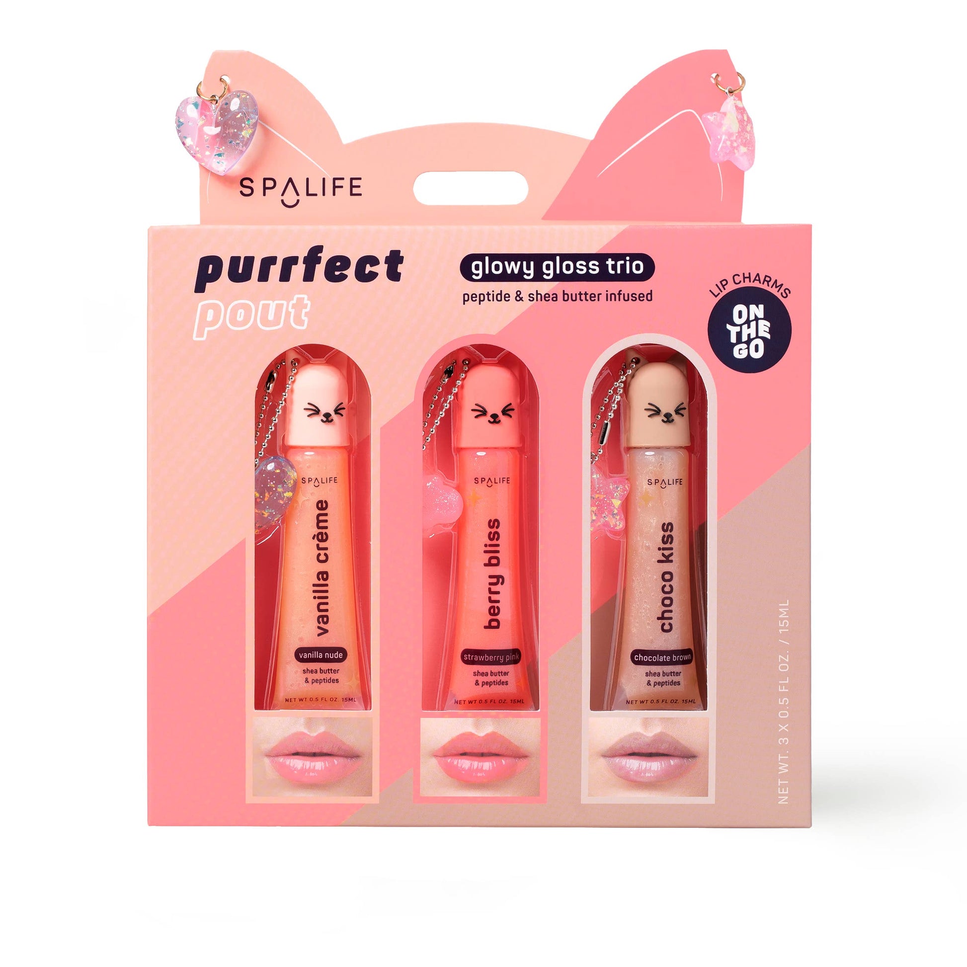 Purrfect Pout Glowy Gloss Trio - Mellow Monkey
