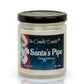 Santas Pipe Holiday Candle - Funny Cherry Tobacco Scented - Mellow Monkey