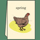 Spring Chicken - Greeting Card - Mellow Monkey