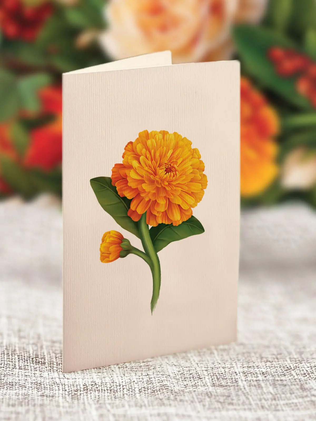 Freshcut Pumpkin Spice Pop-Up Bouquet and Greeting Card - Mellow Monkey