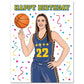 Caitlin Basketball Birthday Card - Mellow Monkey
