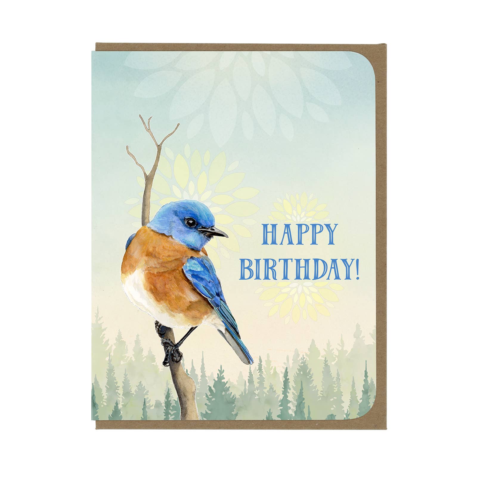 Western Bluebird - Birthday Greeting Card - Mellow Monkey