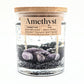 Amethyst Crystal Treasure  - Double Wick Gel Candle - 8-oz - Mellow Monkey