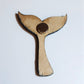 Whale Tail Ocean Scene Resin & Wood Magnets - Mellow Monkey
